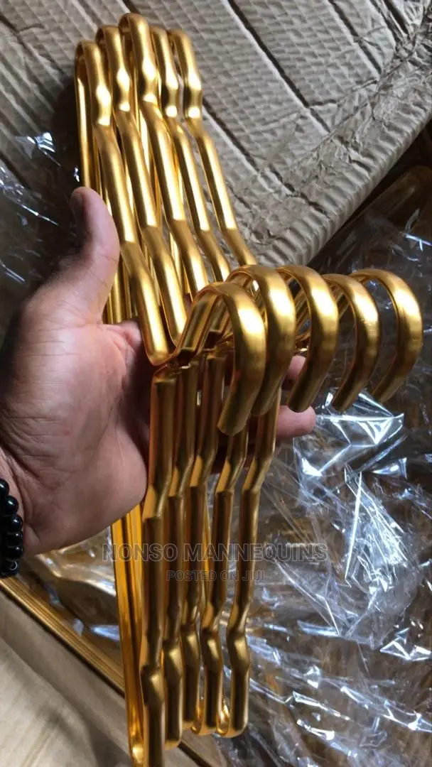 Golden Chrome Aluminum Clothes Hangers