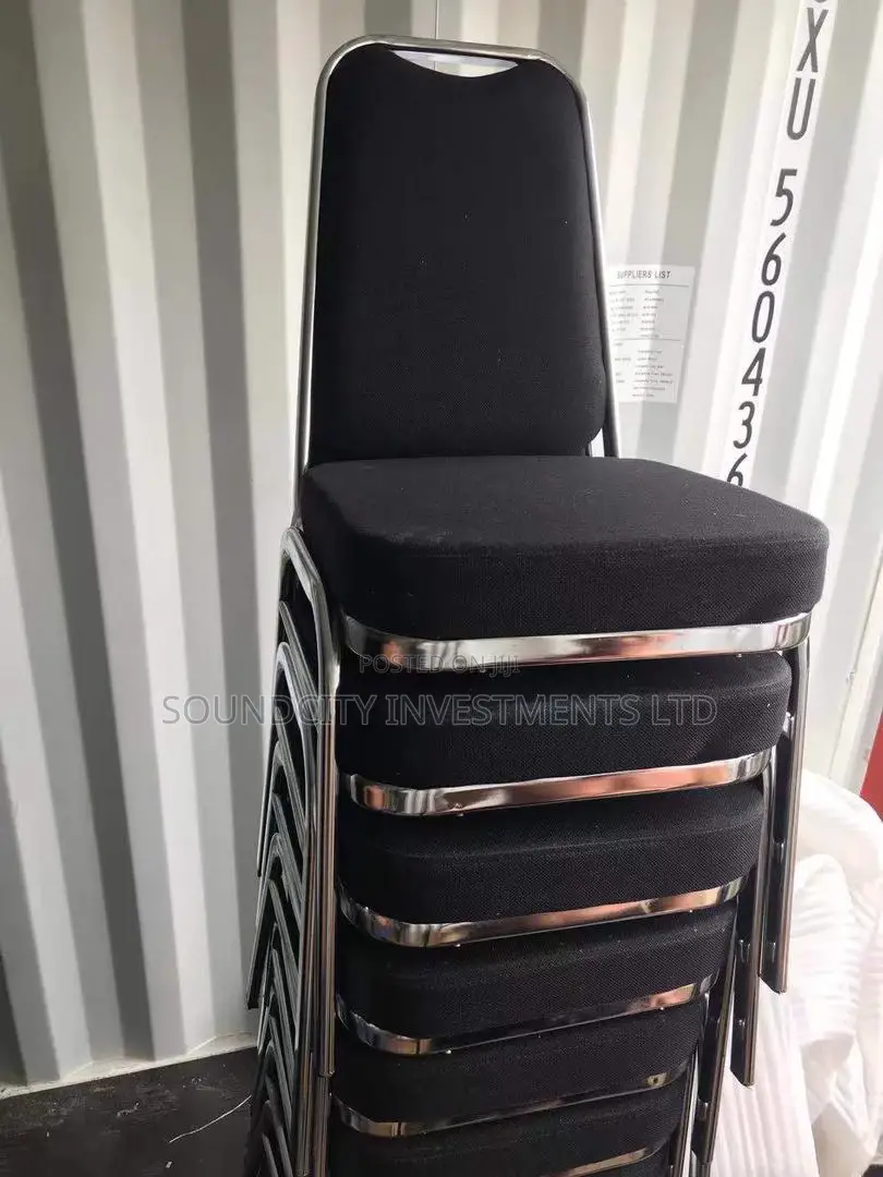 Black Stainless Banquet Chairs