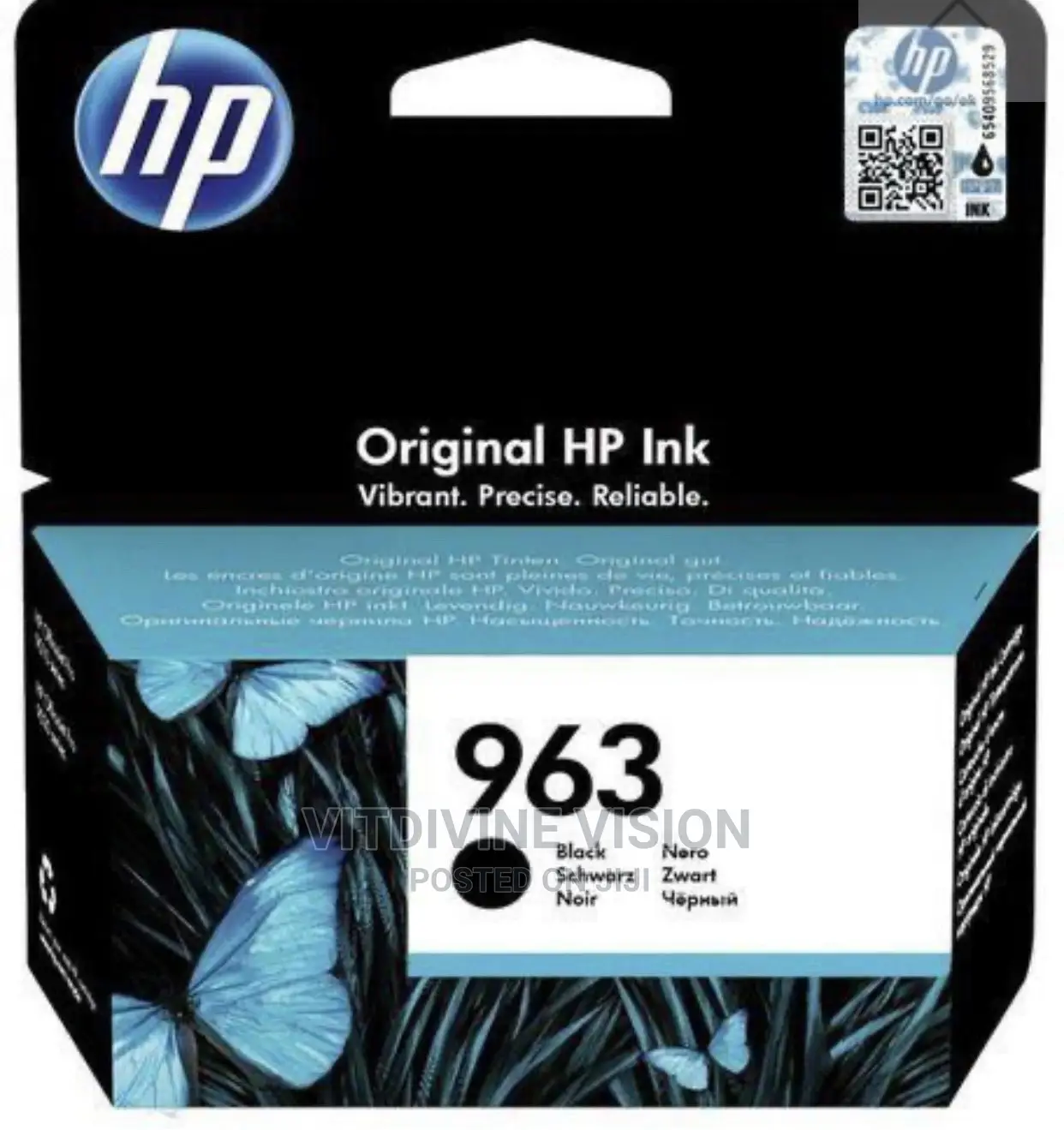 Hp 963 Black Ink Cartridge//Hp Officejet 9023