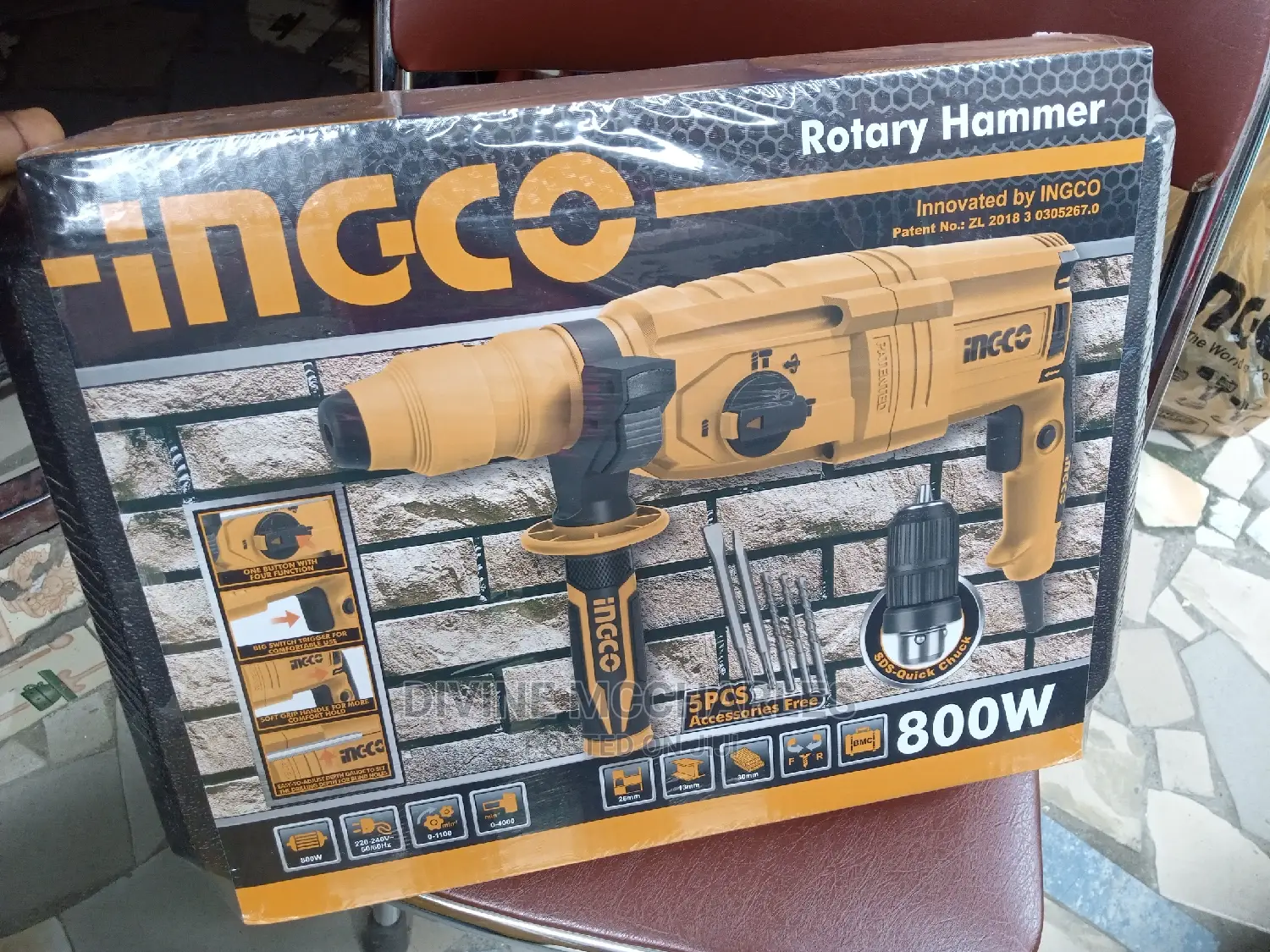 800w Ingco Rotary Hammar Machine