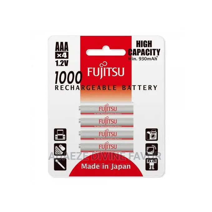 Fujitsu AAA X4 1.2V Rechargeable Battery