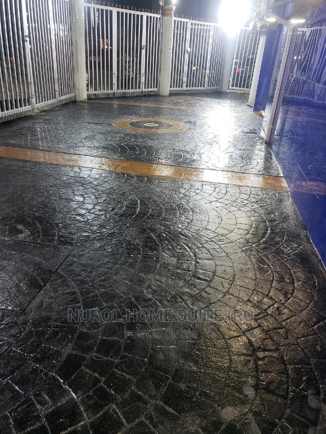 Maintenance/Polish of Stamped Concrete.