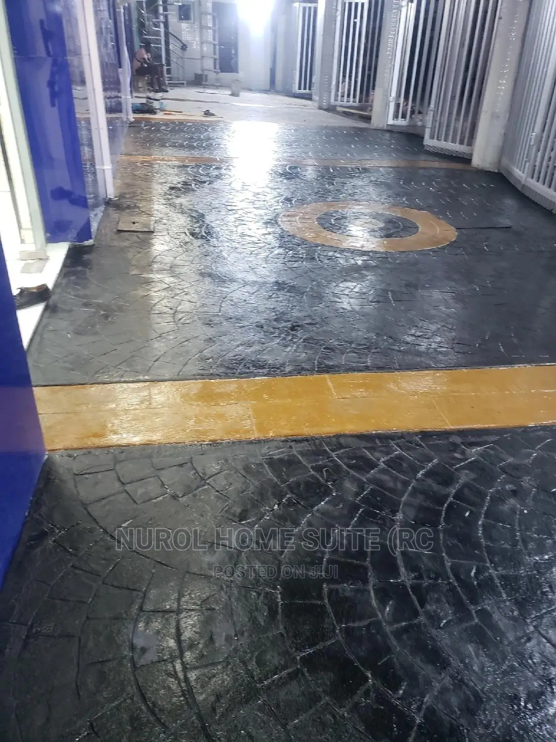 Maintenance/Polish of Stamped Concrete.