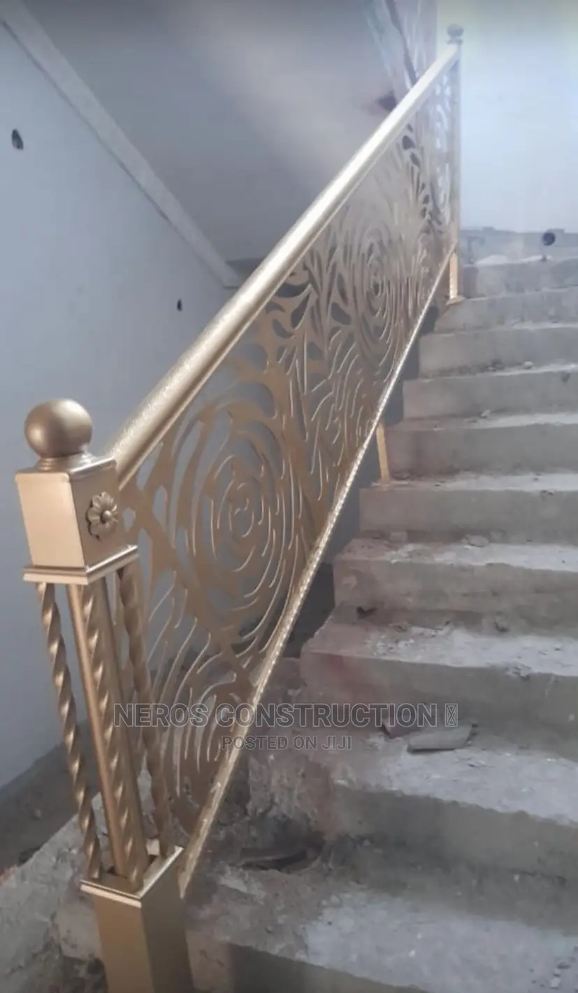 Laser Pan Design Wrought Iron Rail