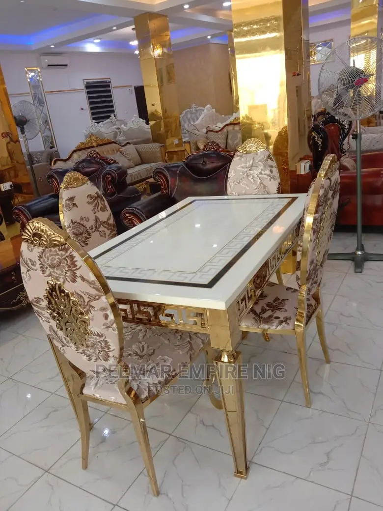 Original Executive Imported Marble Top Dining Set