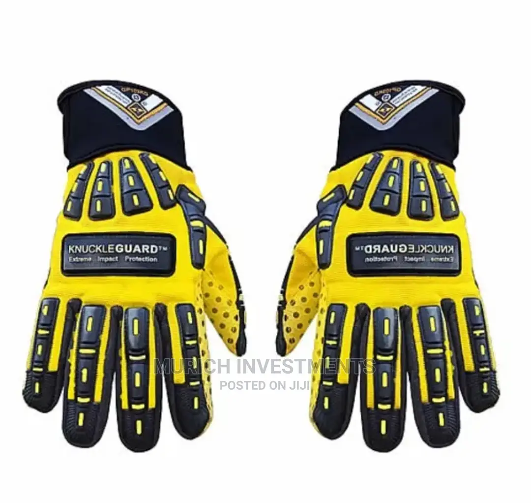 Waterproof Durable Yellow/Black Protective Gloves