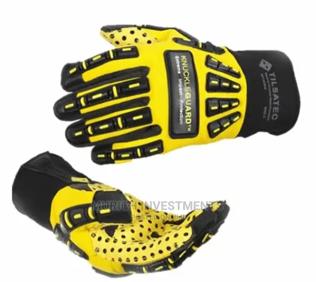 Waterproof Durable Yellow/Black Protective Gloves