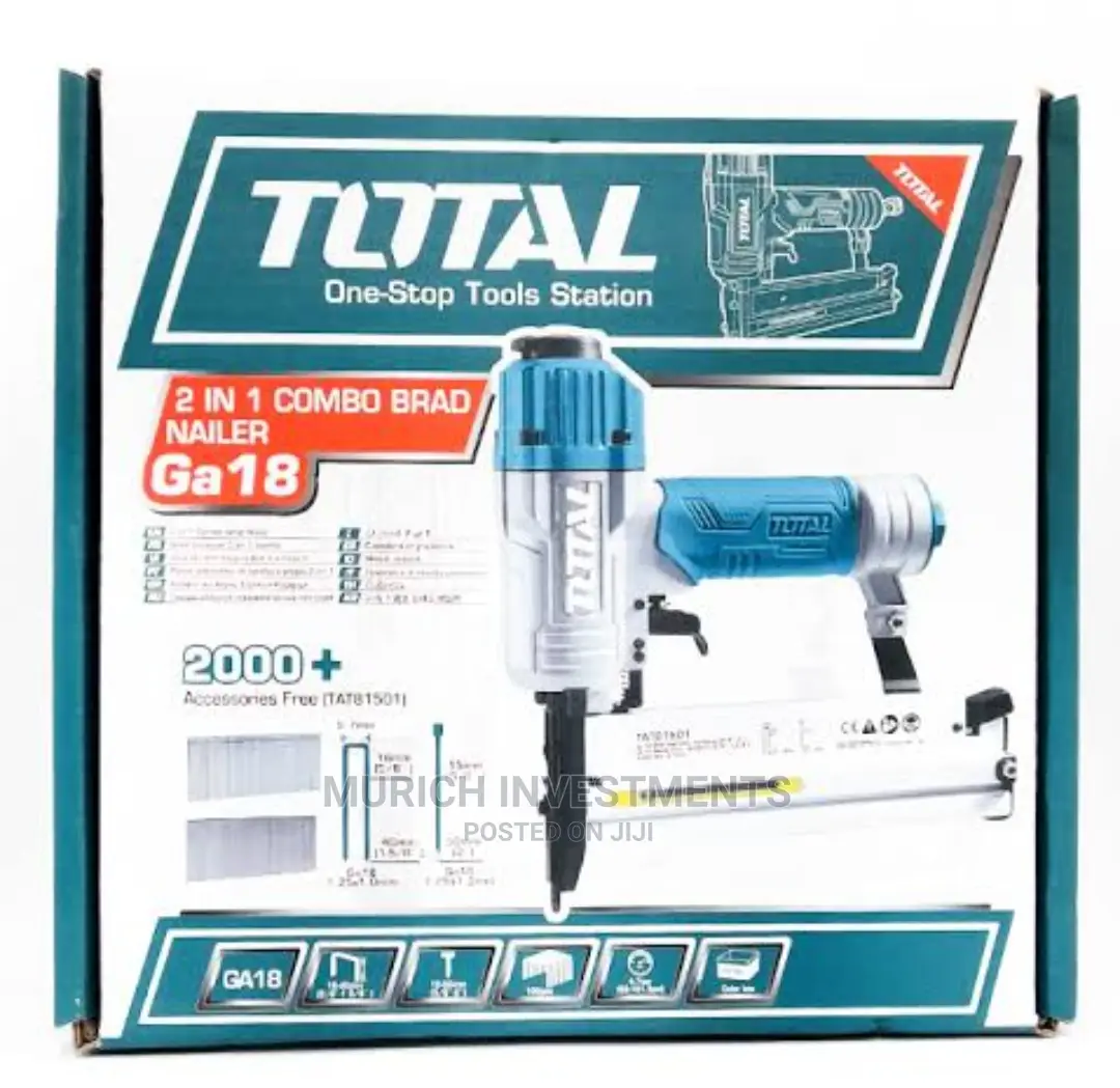 Total 2 in 1 Pneumatic Stapler and Brad Nailer