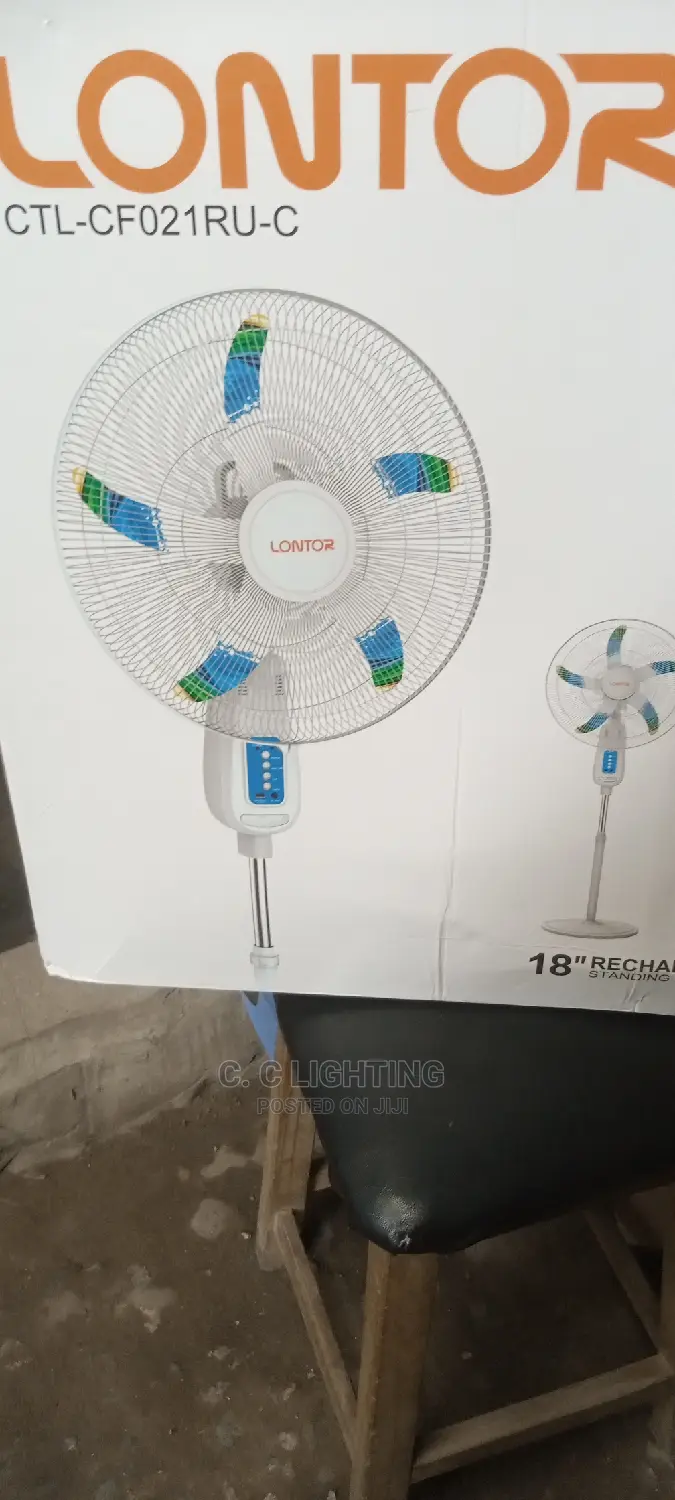 Standing Fan Rechargeable 18 Inches