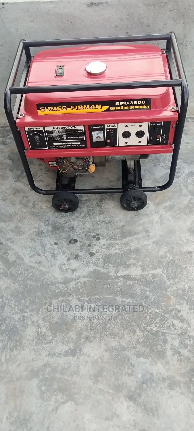 Few Months Old 4.5KVA SUMEC FIRMAN SPG3800 Copper Generator