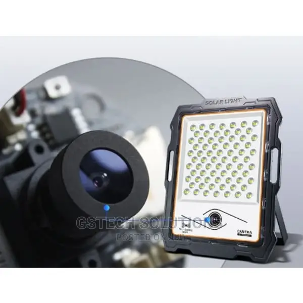 Outdoor Solar Flood Light With CCTV Camera
