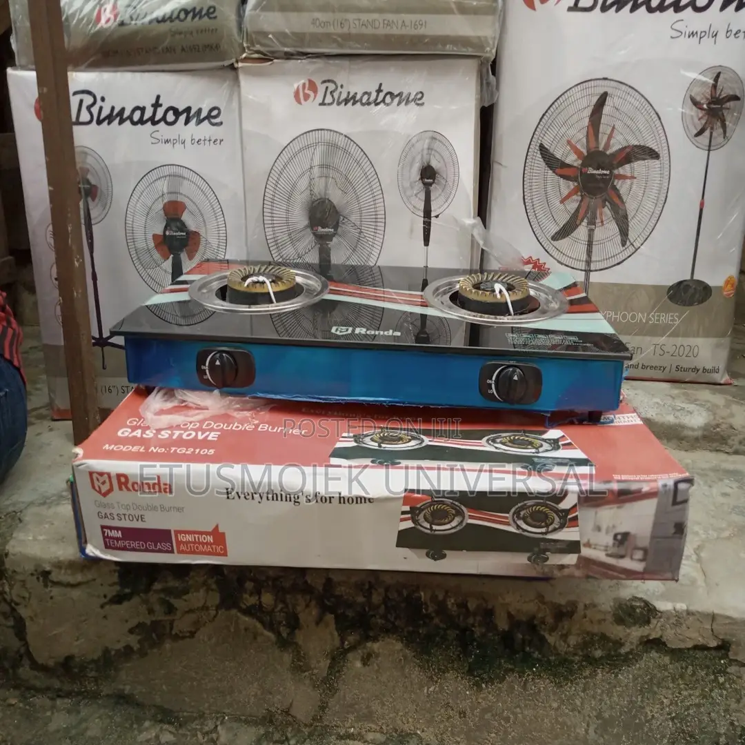 RONDA Glass Double Gas Burner