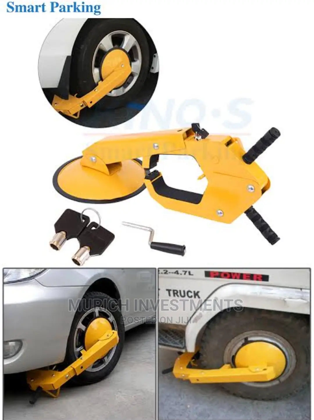Wheel Lock Heavy-Duty Car Tyre Anti-Theft Wheel Clamp Lock