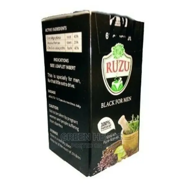 Ruzu Black for Men Capsule (Delivery in Abuja)