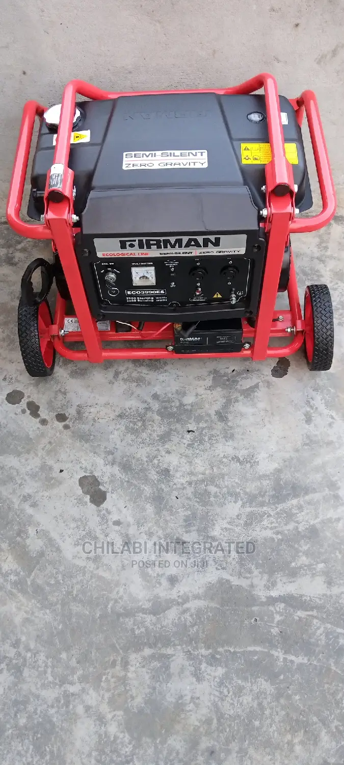 3 Weeks Old 3.2KVA SUMEC FIRMAN ECO3990ES Keystart Generator