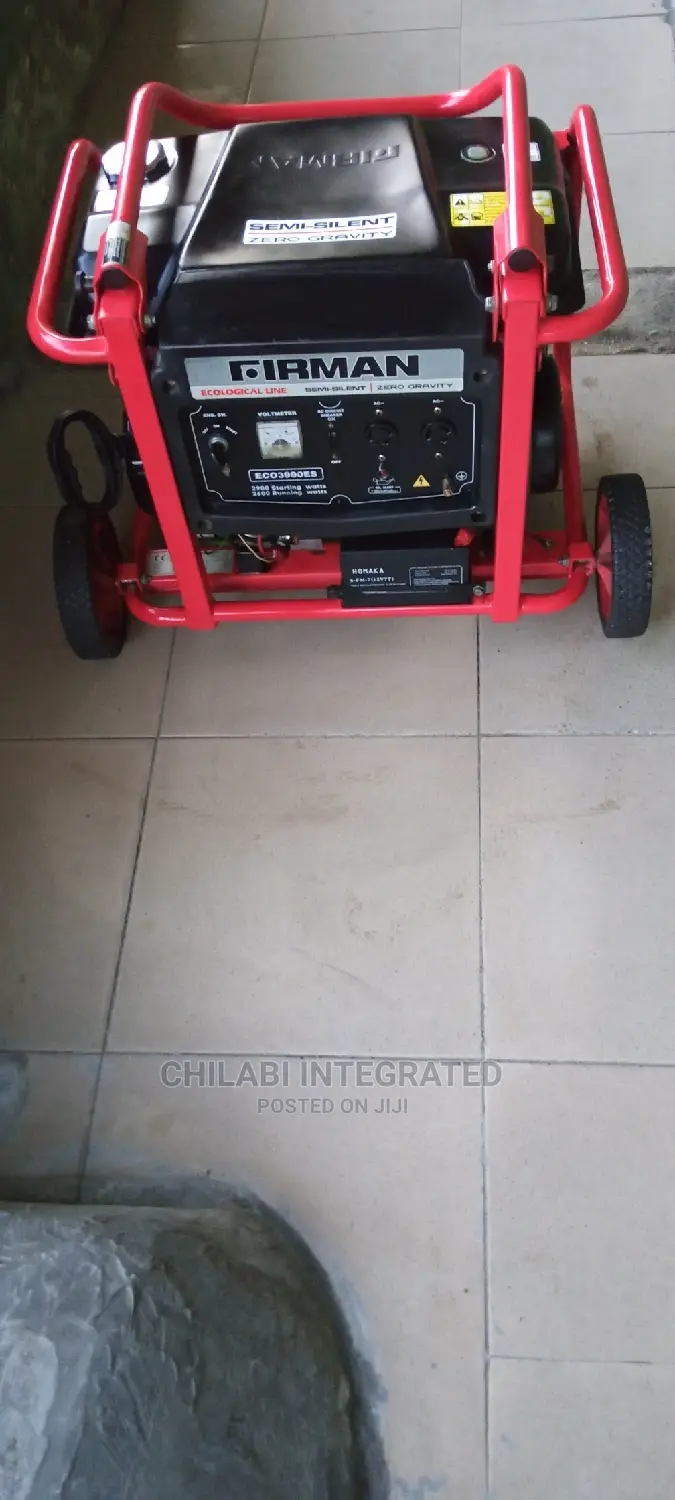 Few Months Old Clean 3.2KVA SUMEC FIRMAN ECO3999ES Generator