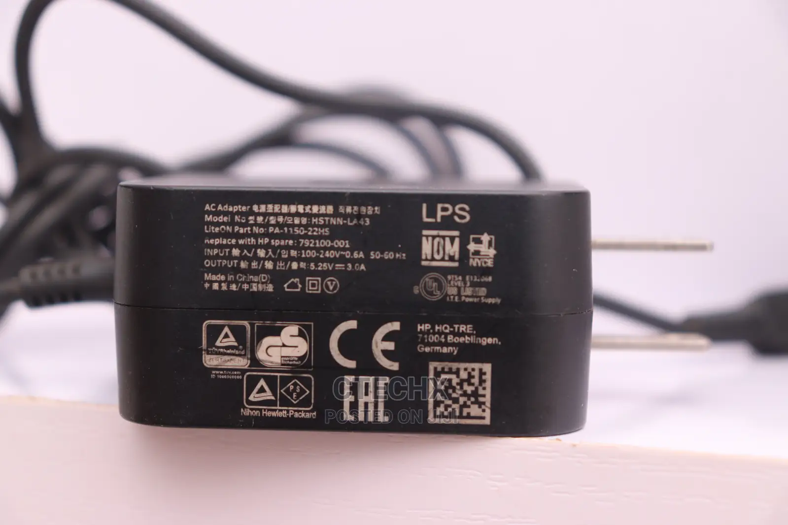 Genuine HP Chromebook Adapter 5.25V 3A No Plug