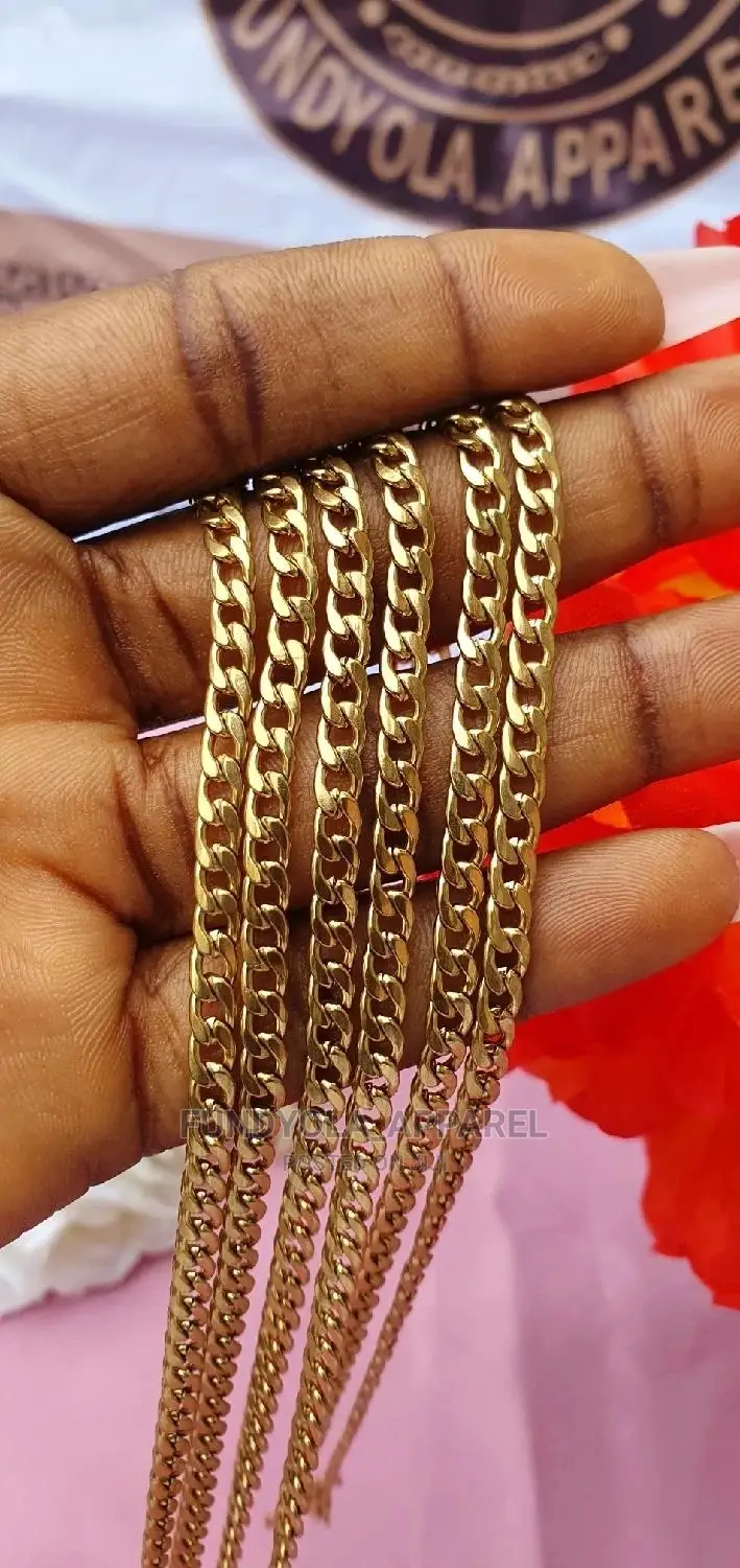 Gold Cuban Flat Chain