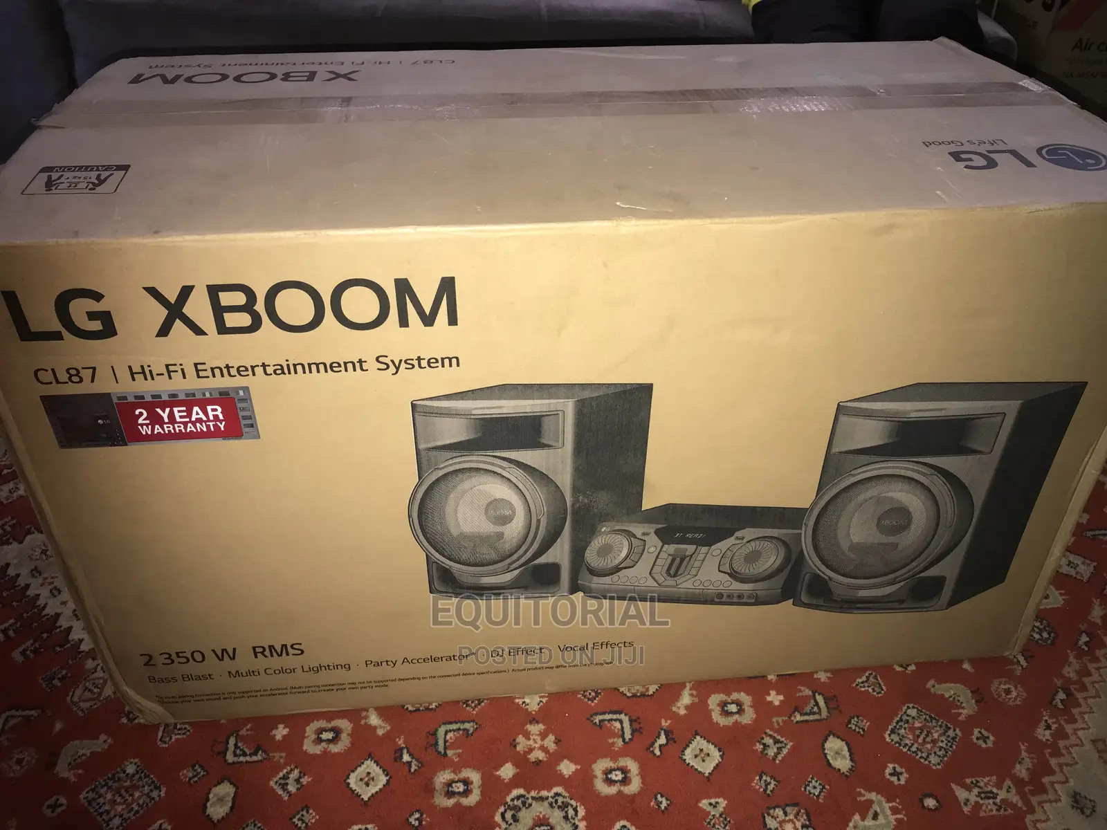 Lg Xboom Cl87 2350 Watts Dj Effect, Multi Color Lighting