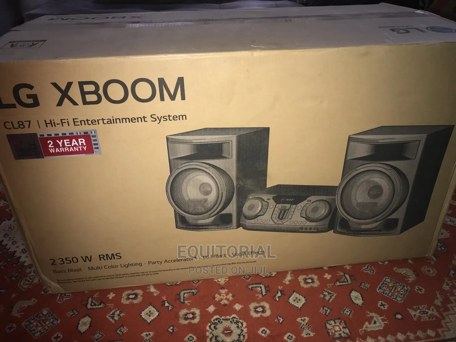 LG Xboom Cl87 2350watts Multi Color Lighting, Karaoke