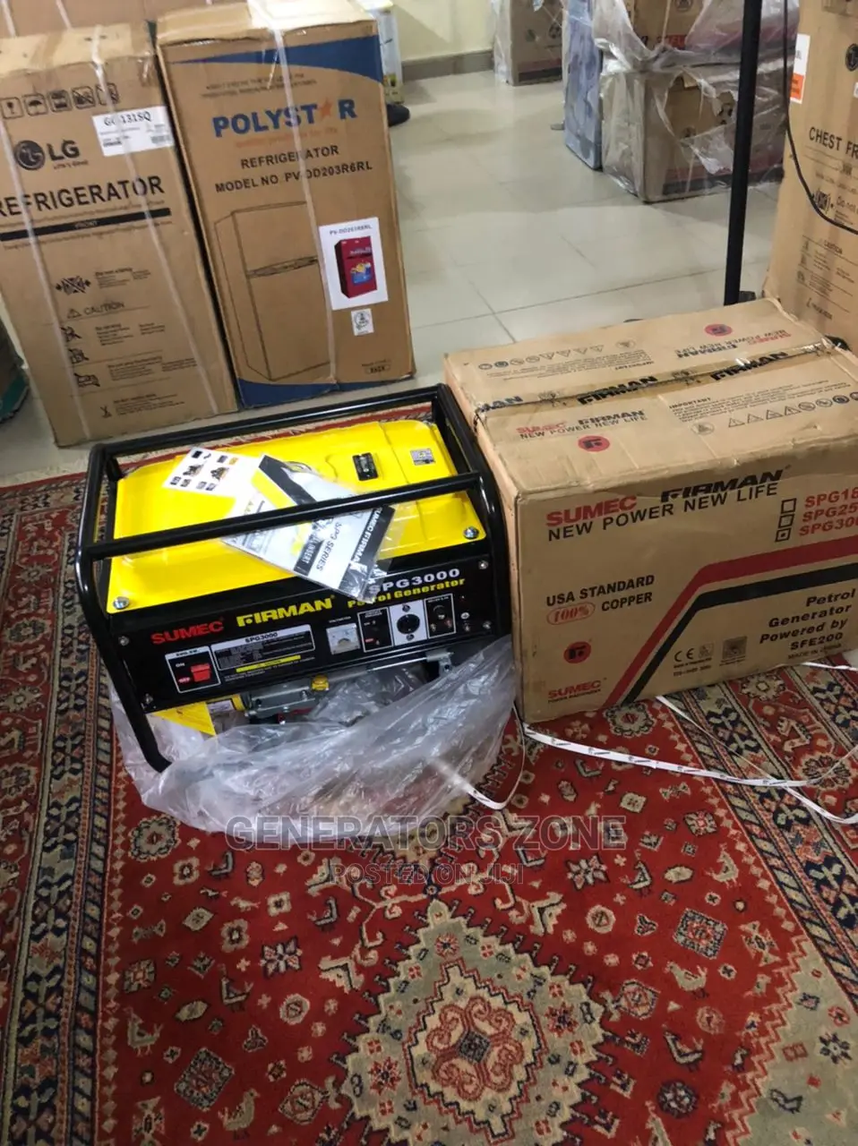 Spg3000 Sumec Firman Generator 4.5kva Manual Starter