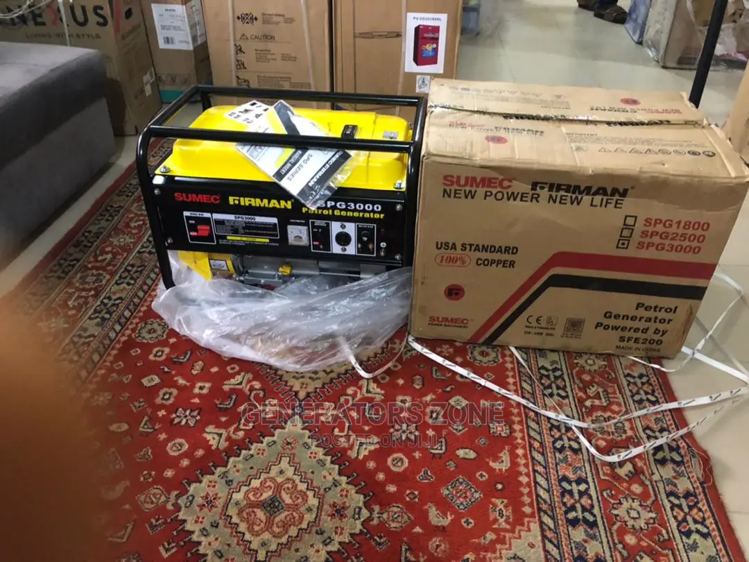 Sumec Firman Brand New Generator Spg3000 4.5kva