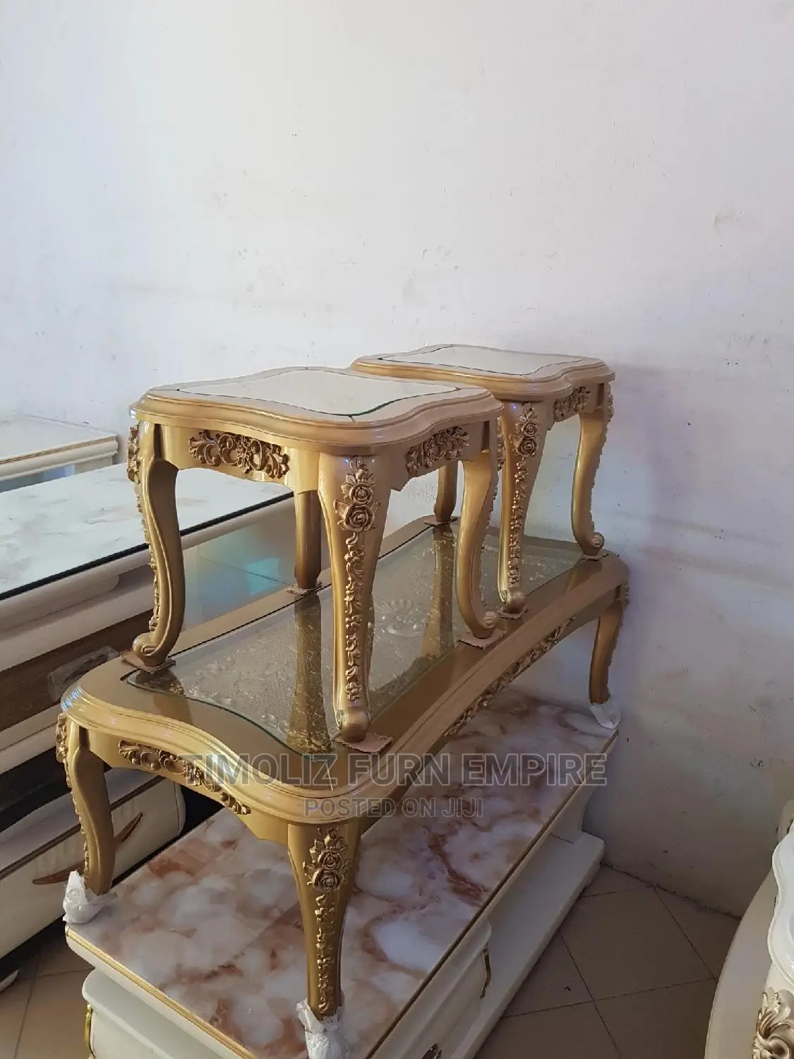 New Modern Center Table With Two Side Tables, Best Quality
