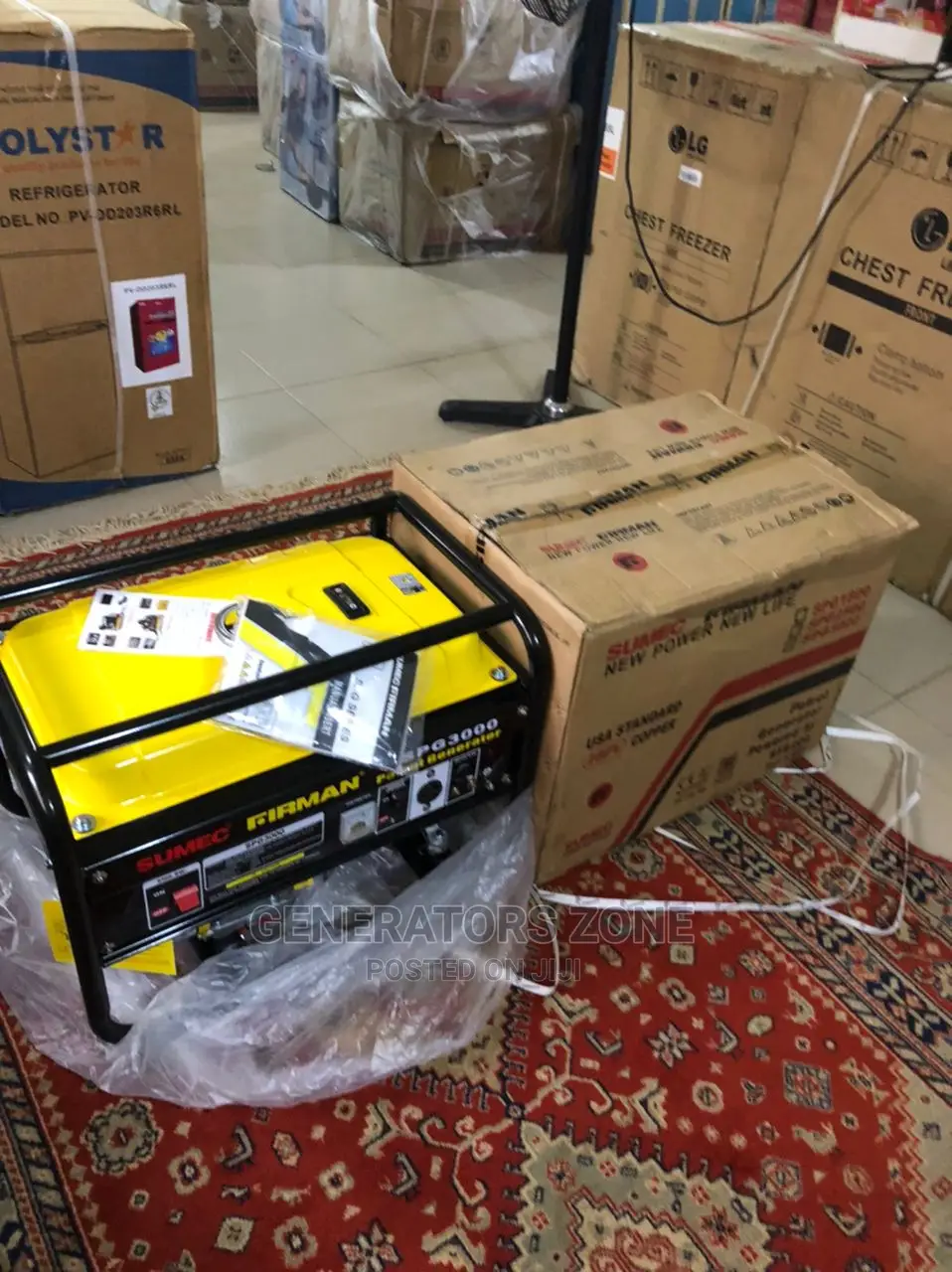 Sumec Firman 4.5KVA Manual Start Generator-Low Noise Spg3000