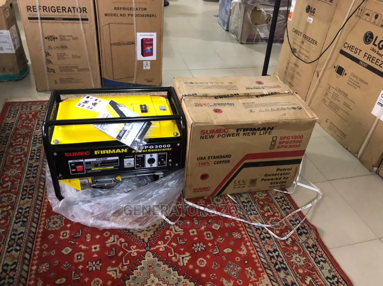 Brand New Sumec Firman Genrator 4.5kva Spg3000