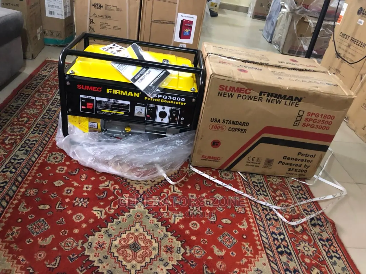 Sumec Firman 4.5kva Low Noise Generator Spg3000