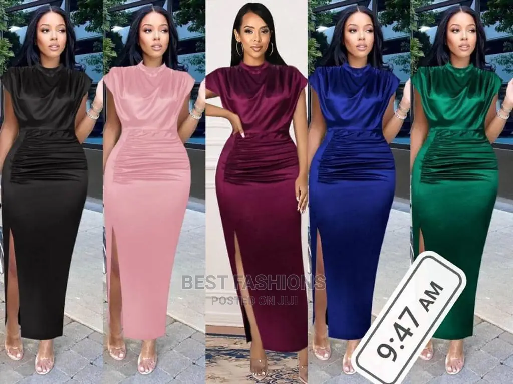 Lady Satin Long Dress