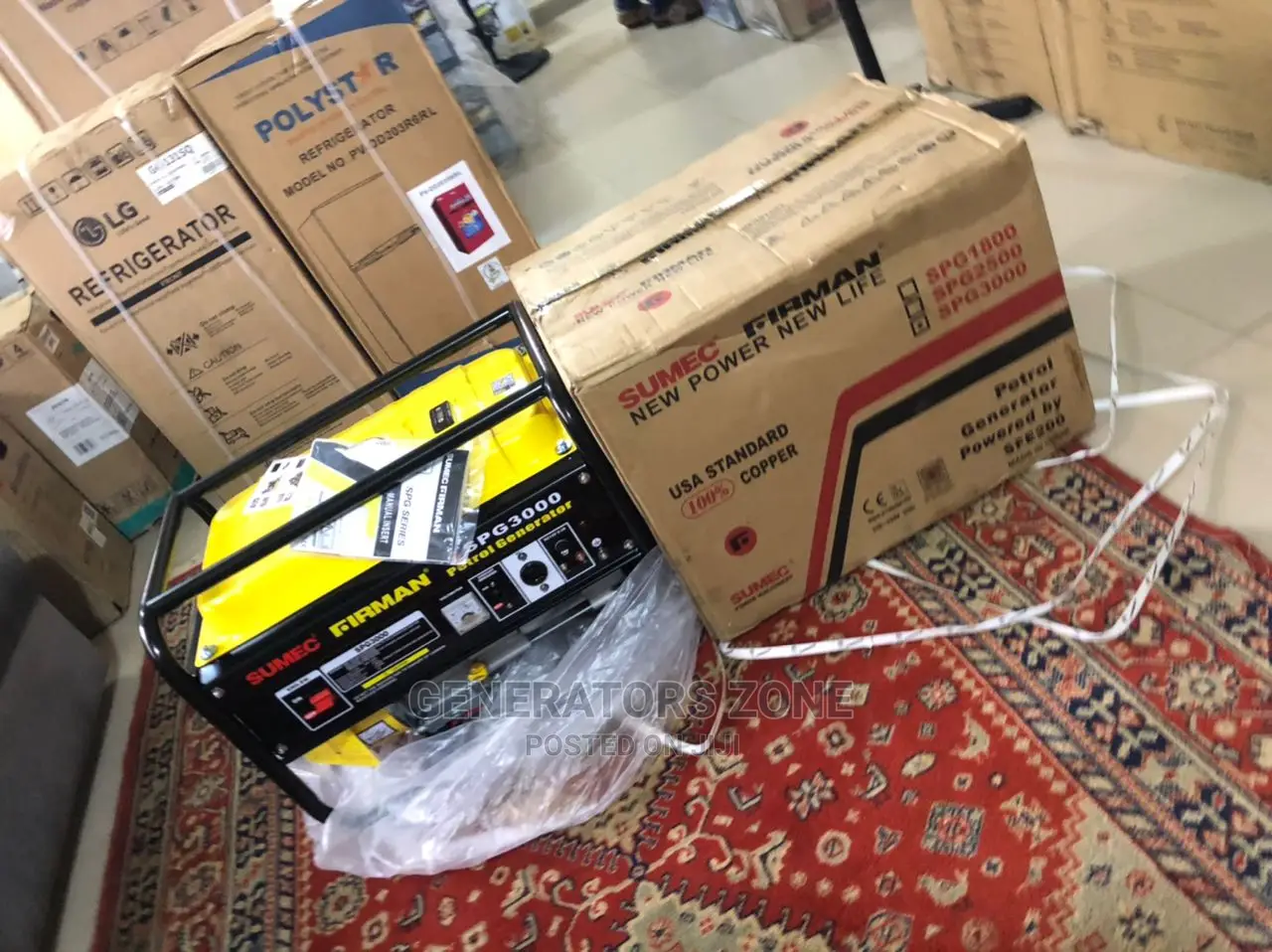 4.5kva Spg3000 New Sumec Firman Manual Generator