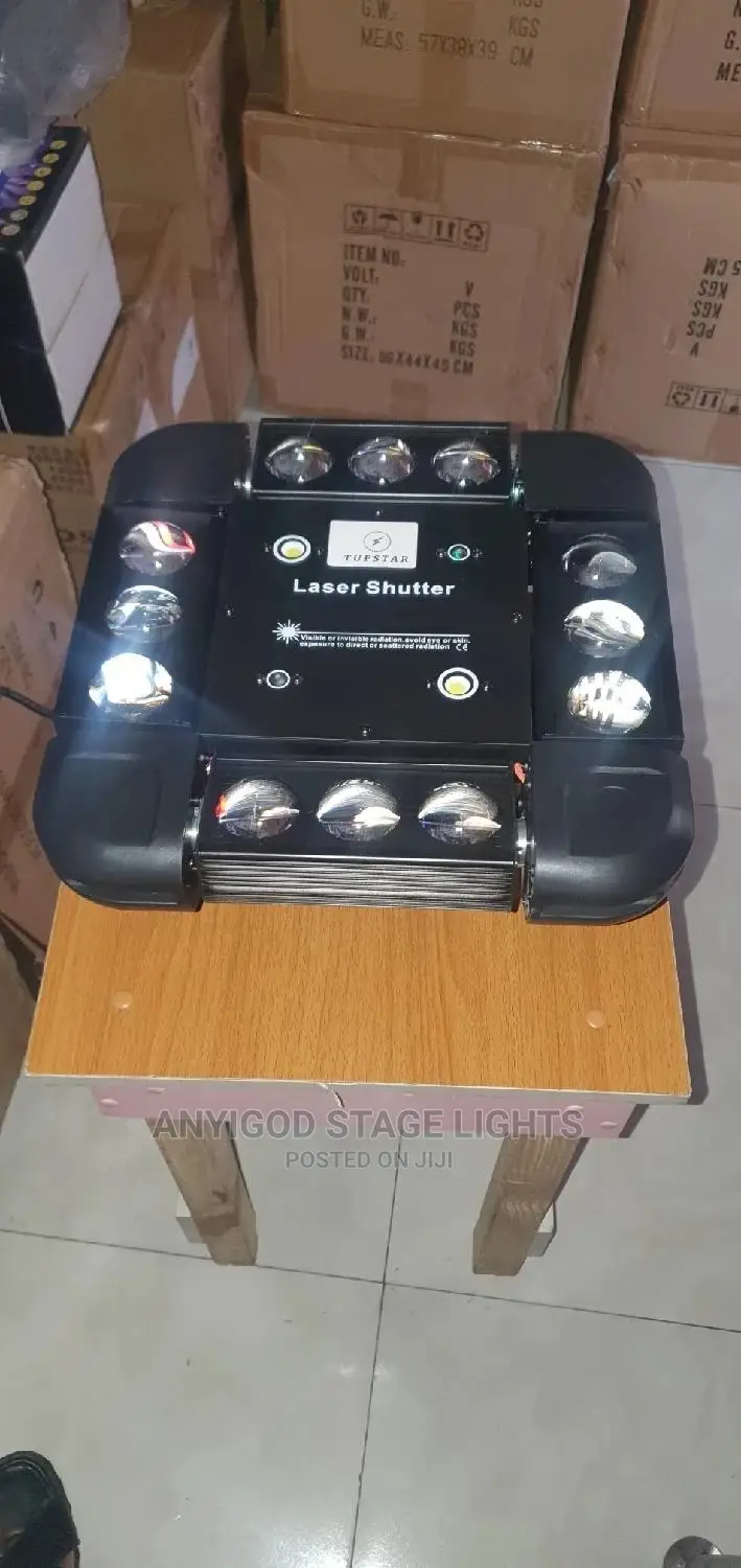 High Quality $ Amazing Lasser Spider Storm Club Light 12*20w