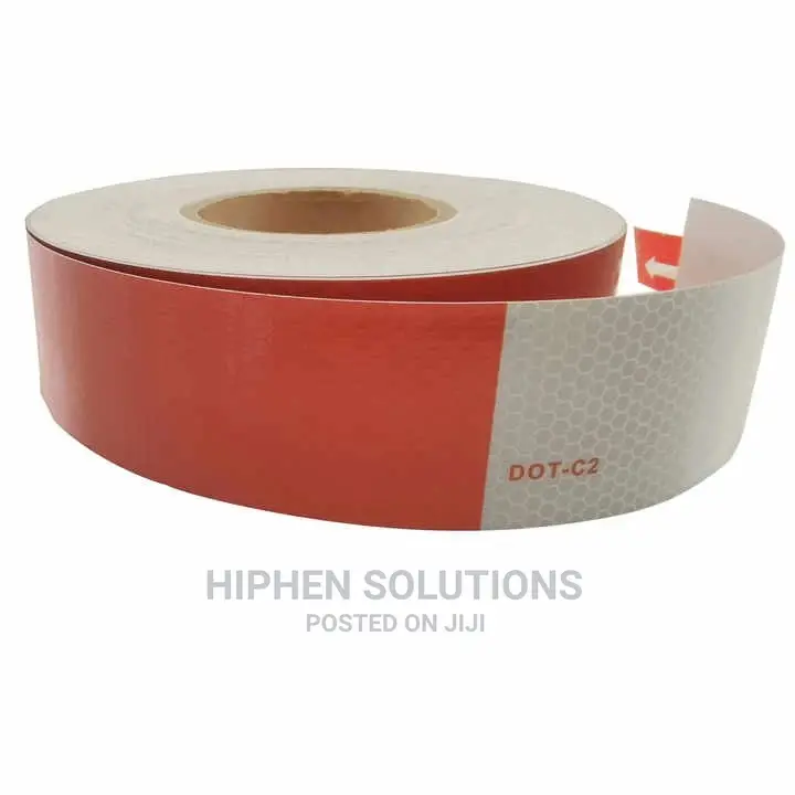 Factory Supplies Red and White Reflective Tape Roll
