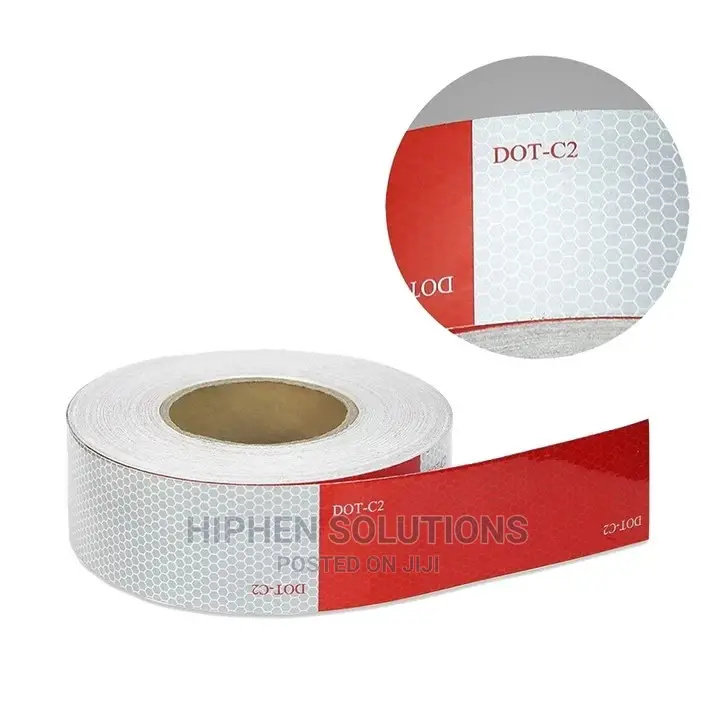 Security Barricade Red and White Reflective Tape