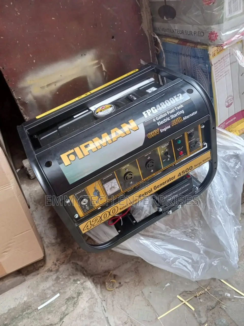 FIRMAN GENERATOR 4.5kva Black Rugged