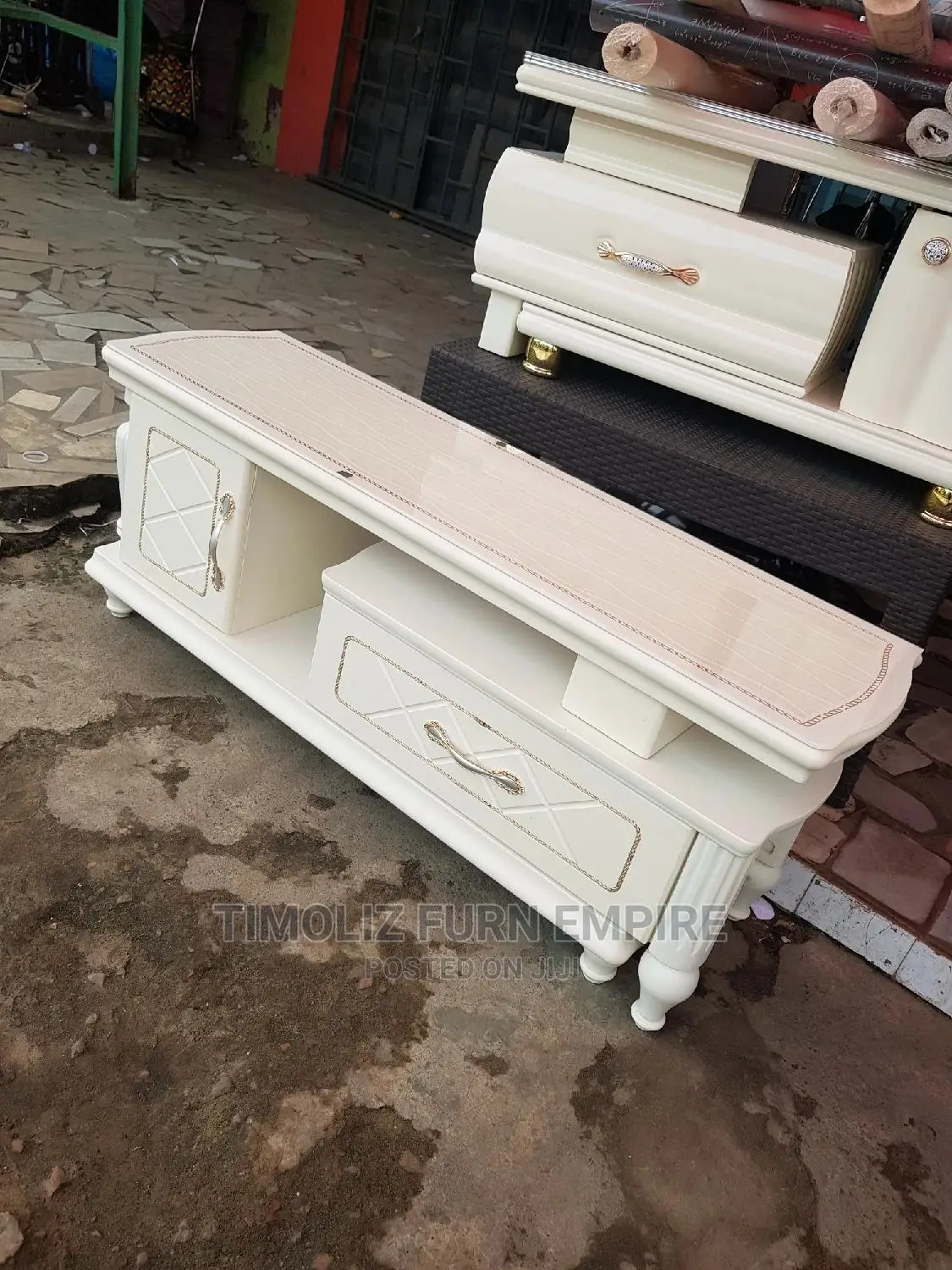 Royal Design Adjustable TV Stand With Various Storage Spaces