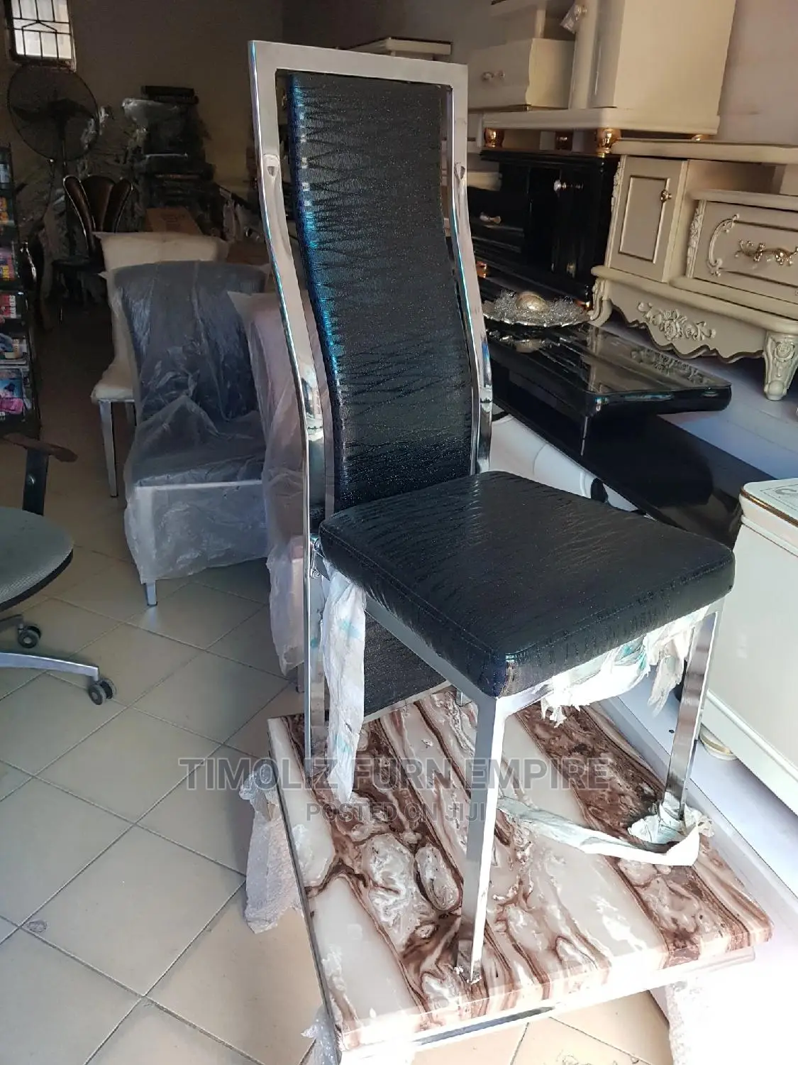 High Quality Dinning Chair With Stainless Steel Frame.