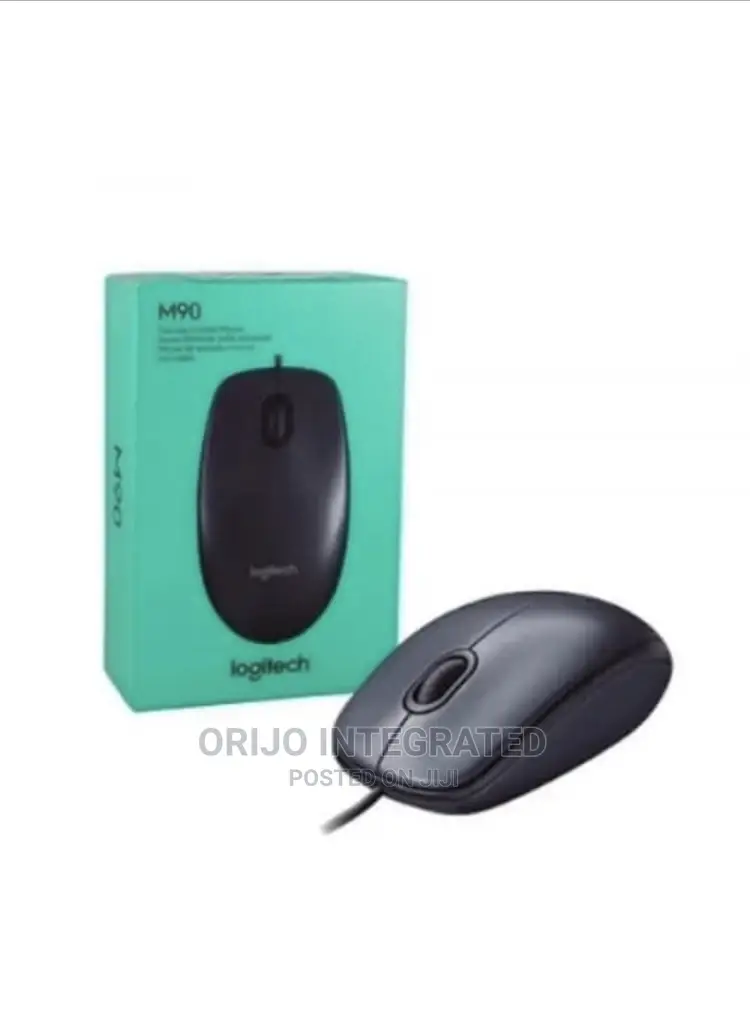 Logitech Wired Mouse M90 USB + FREE Mouse Pad