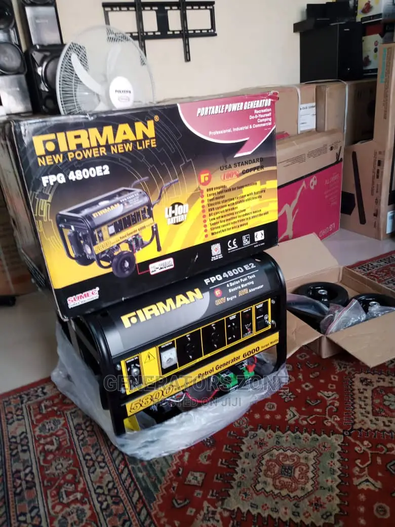 Low Noise Firman Fpg4800e2 Firman Automatic Generator 6.5kva