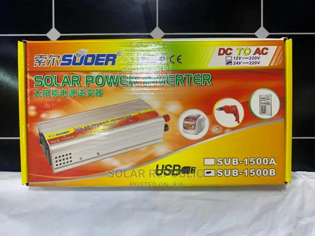 Power Inverter 24V 1500W Suoer