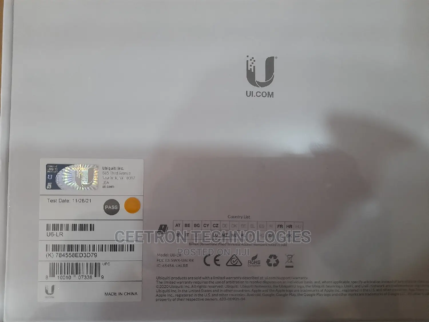 Ubiquiti: Wifi U6-pro Dual-band Access Point