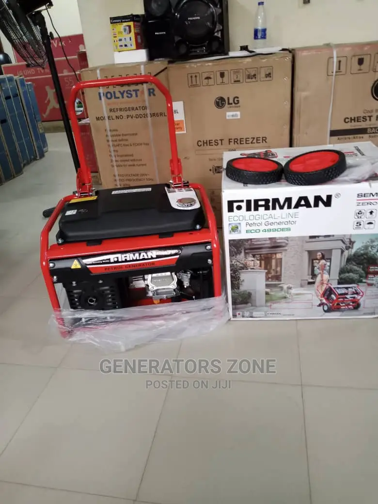 100% Copper Firman Automatic Generator Rated6.5kva Eco4990es