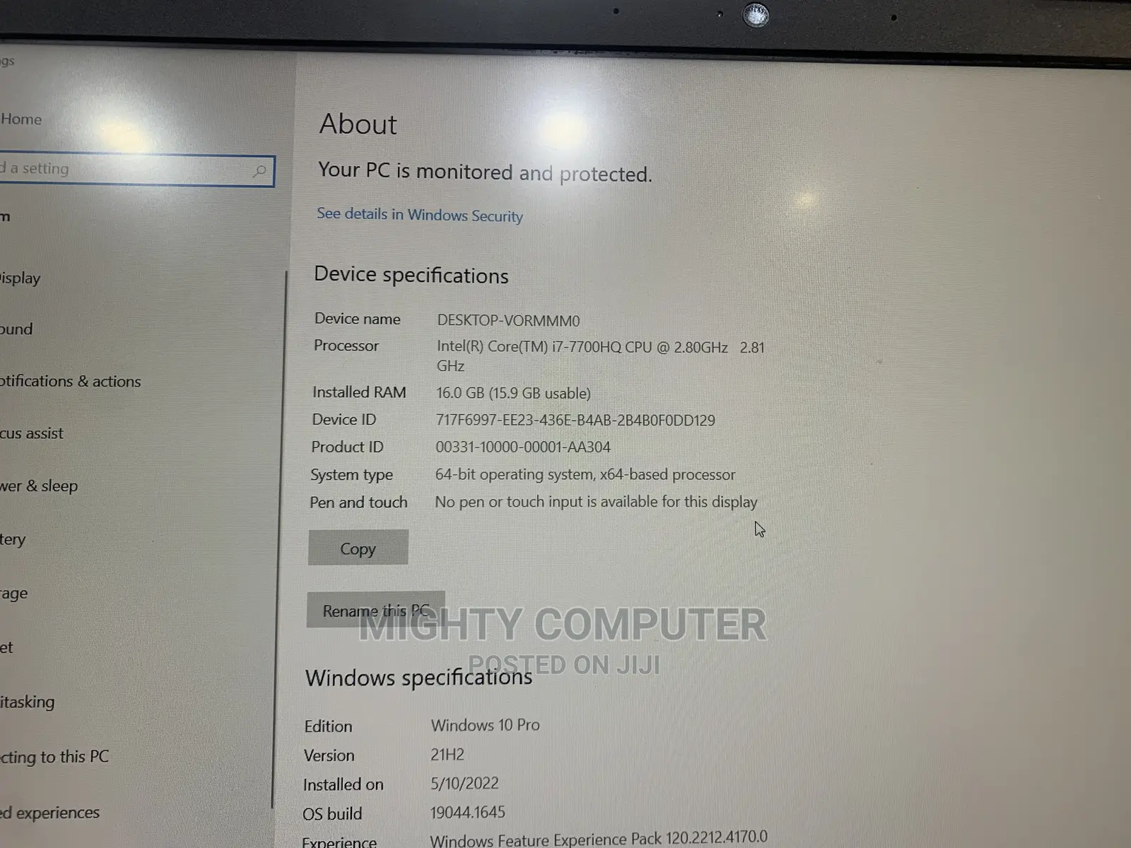 Laptop HP Omen 15 16GB Intel Core I7 SSHD (Hybrid) 1T