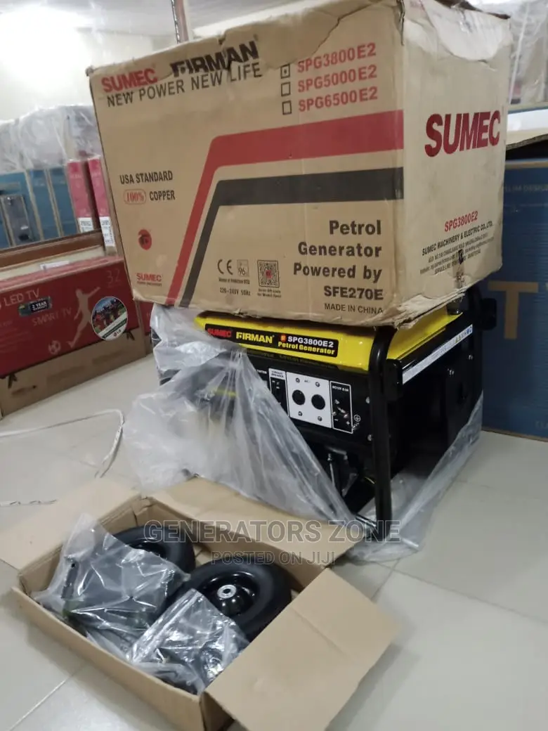 Brand New 100%Copper Sumec Firman Generator Spg3800e2 9.5kva