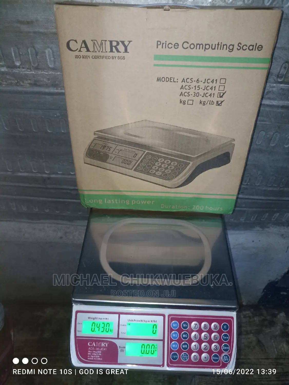 30kg Original Camry Digital Scale