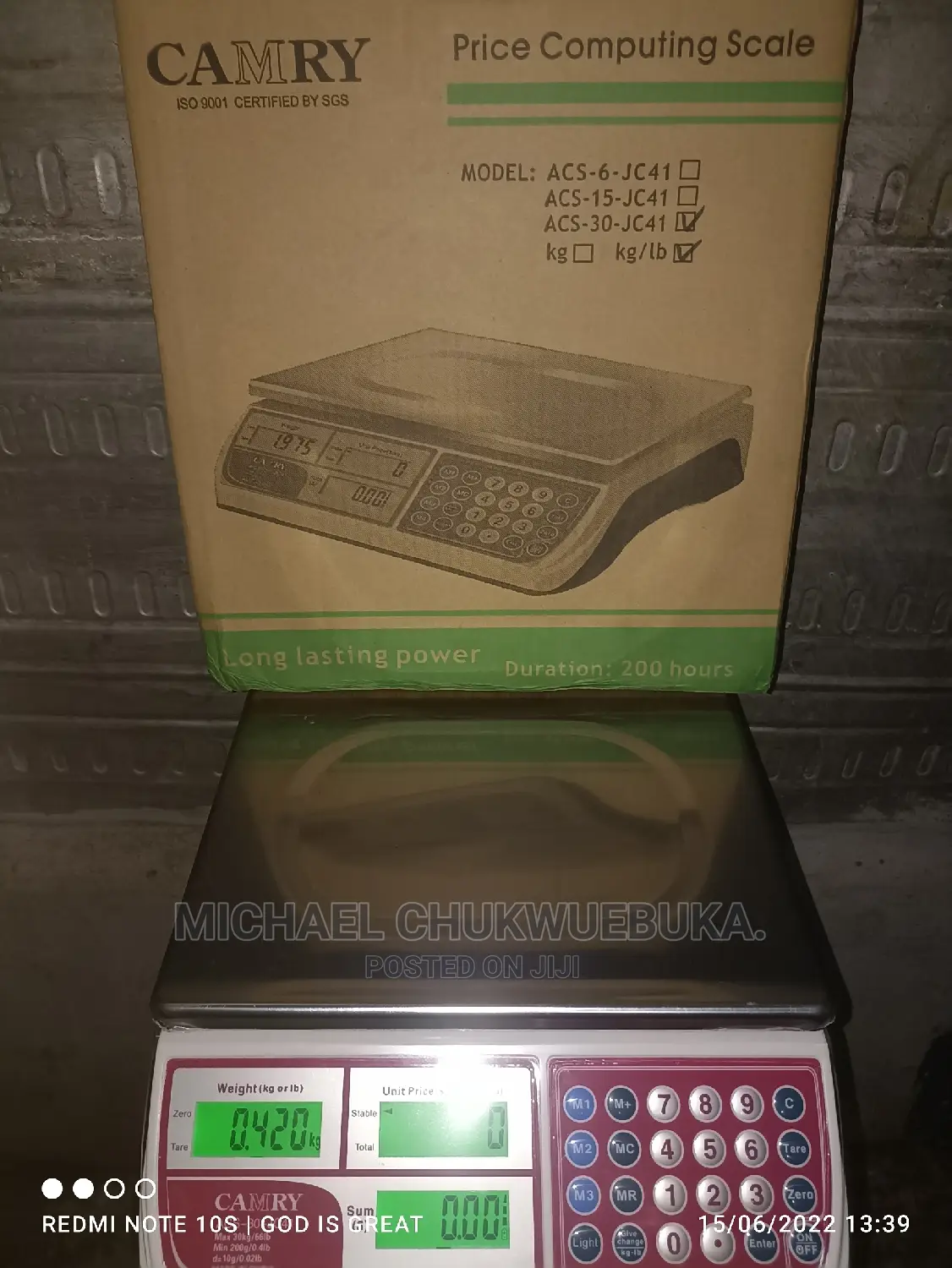 30kg Original Camry Digital Scale