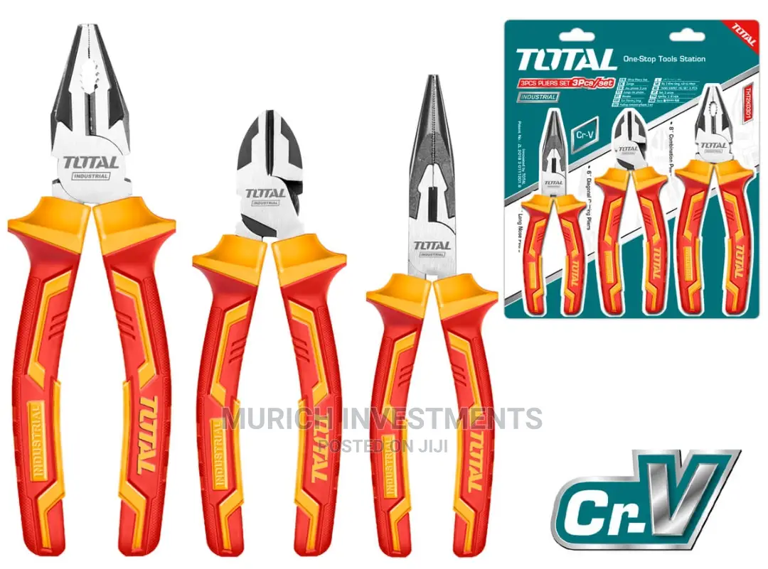 Total 3pcs Insulated Pliers Set (Tht2k0302)