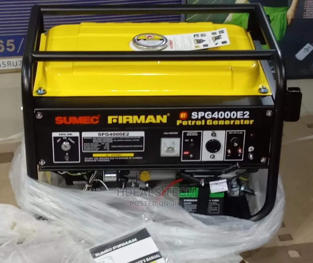 Rugged Sumec Firman Key Start Generator Spg4000e2 6.5kva