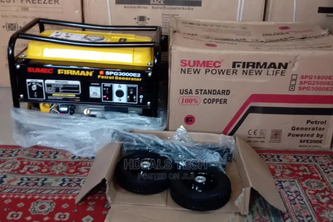 New Sumec Firman Spg3000e2 4.5kva Generator +Handles,Key